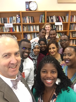 Mandela Fellows, Ambassador Kelly, Joia and I selfie